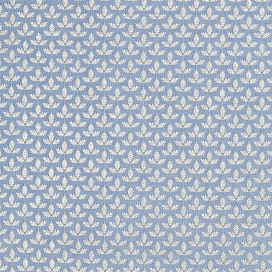 SANDERSON Felix Fabric Leaves , Trees Blueberry   - DNTF237193