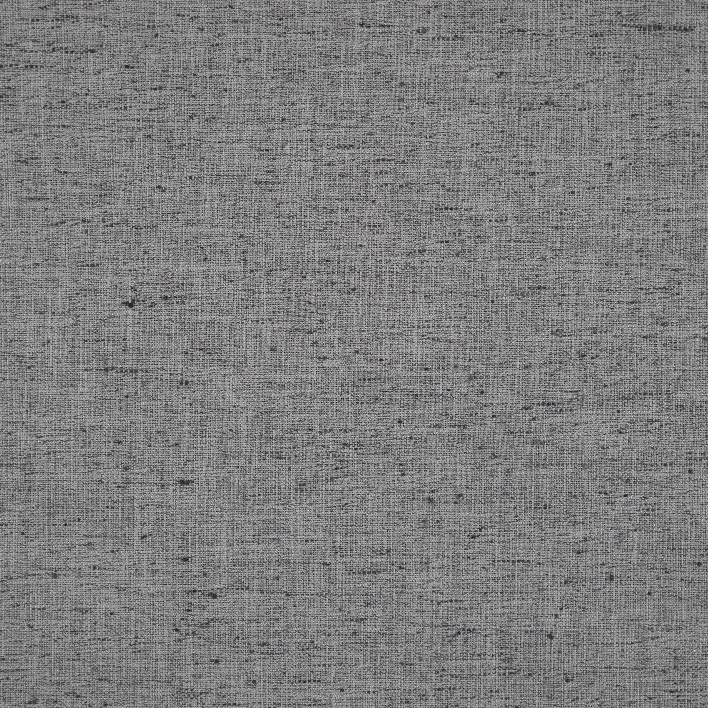 Gray linen-look fabric texture with subtle dark specks, versatile upholstery or craft material.