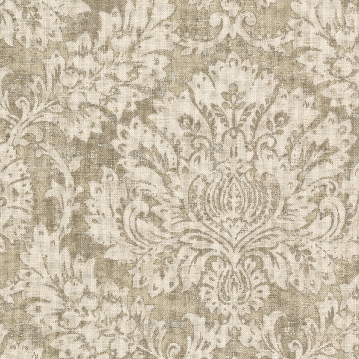 STOUT TEXTILES  MULTIPURPOSE,PRINT TRADITIONAL, DAMASK KHAKI,PONGEE   - DONO-2