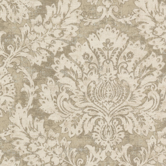 STOUT TEXTILES  MULTIPURPOSE,PRINT TRADITIONAL, DAMASK KHAKI,PONGEE   - DONO-2