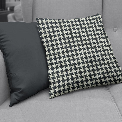 Onyx houndstooth fabric