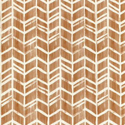 KRAVET BASICS PRINT LATTICE/SCROLLWORK RUST,WHITE,   - DONT FRET.624.0