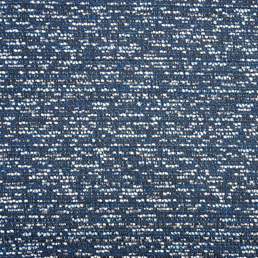 JF Fabrics Crypton DOTTY 68 Fabric Mini,Novelty Blue, Black, White  Boucle, Woven - 8946868 J8911