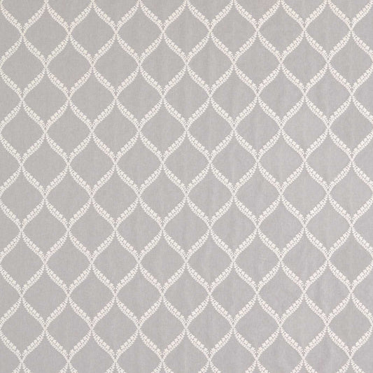 SANDERSON OUTLET Dalby Fabric Geometric Silver   - DPOT236270