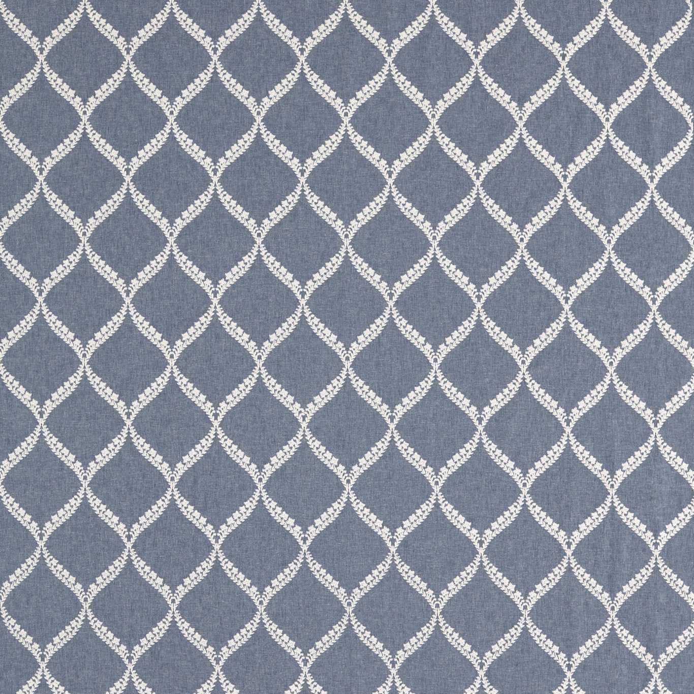 SANDERSON Dalby Fabric Geometric Indigo   - DPOT236272