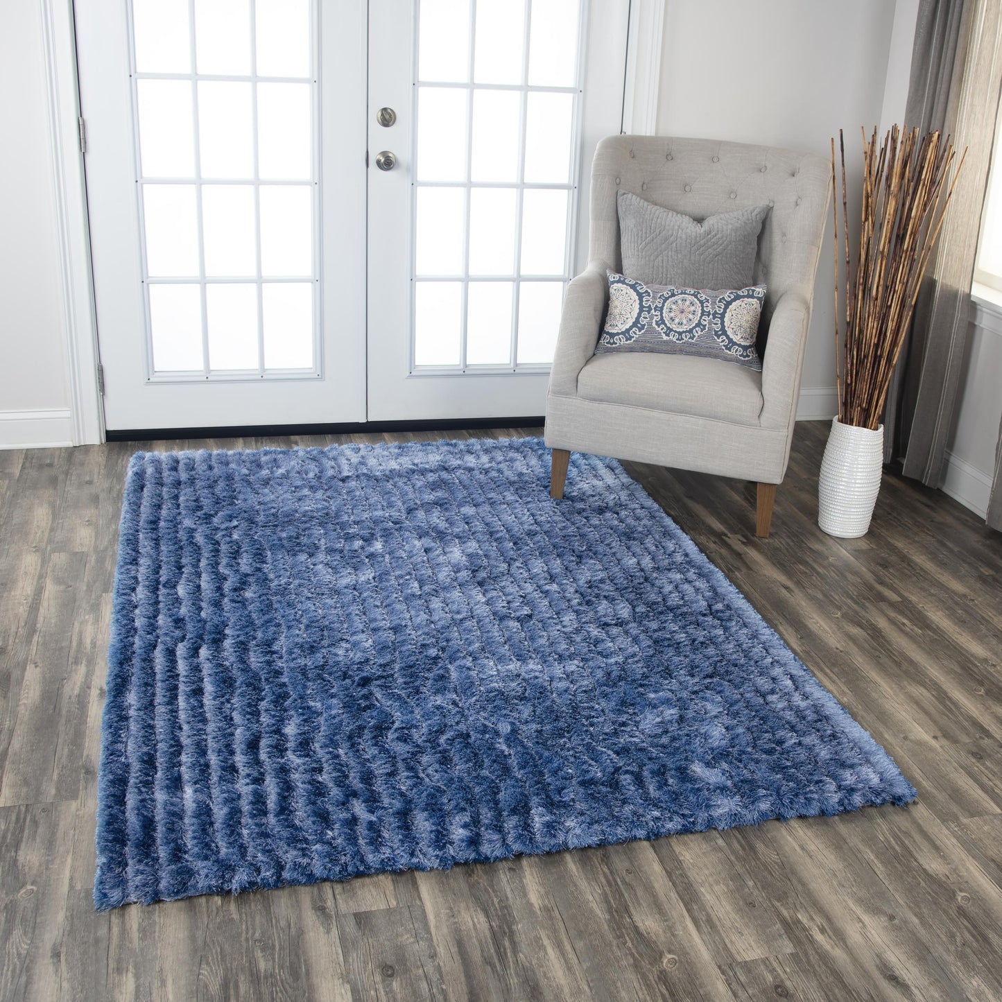RIZZY HOME RUGS Dora   Shag 5' x 8'    - DRADRA10400090576