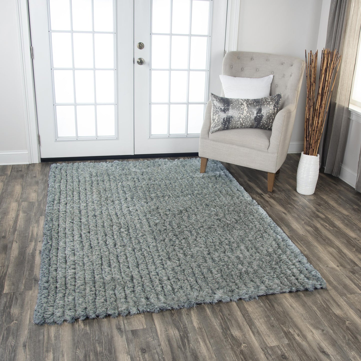 RIZZY HOME RUGS Dora   Shag 5' x 8'    - DRADRA10600330576