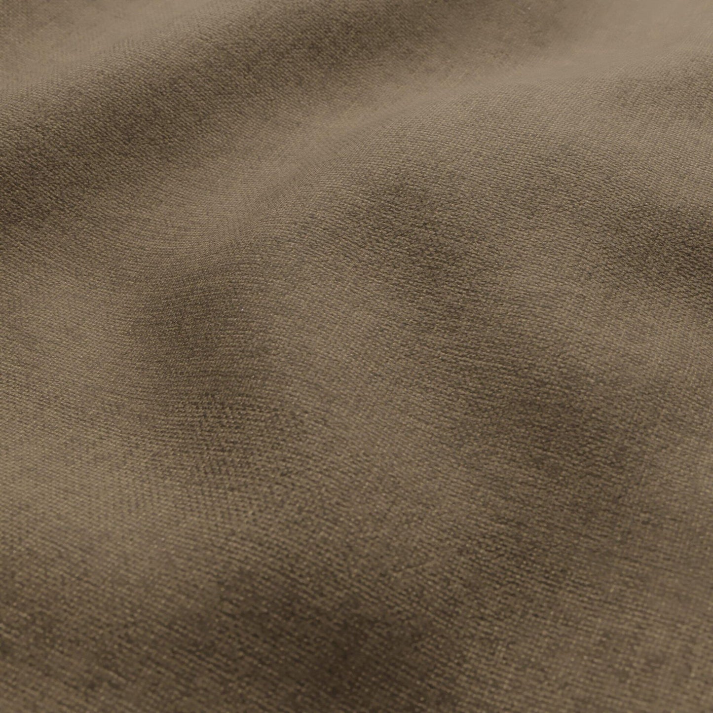 Close-up of brown woven fabric with soft folds and subtle texture.
