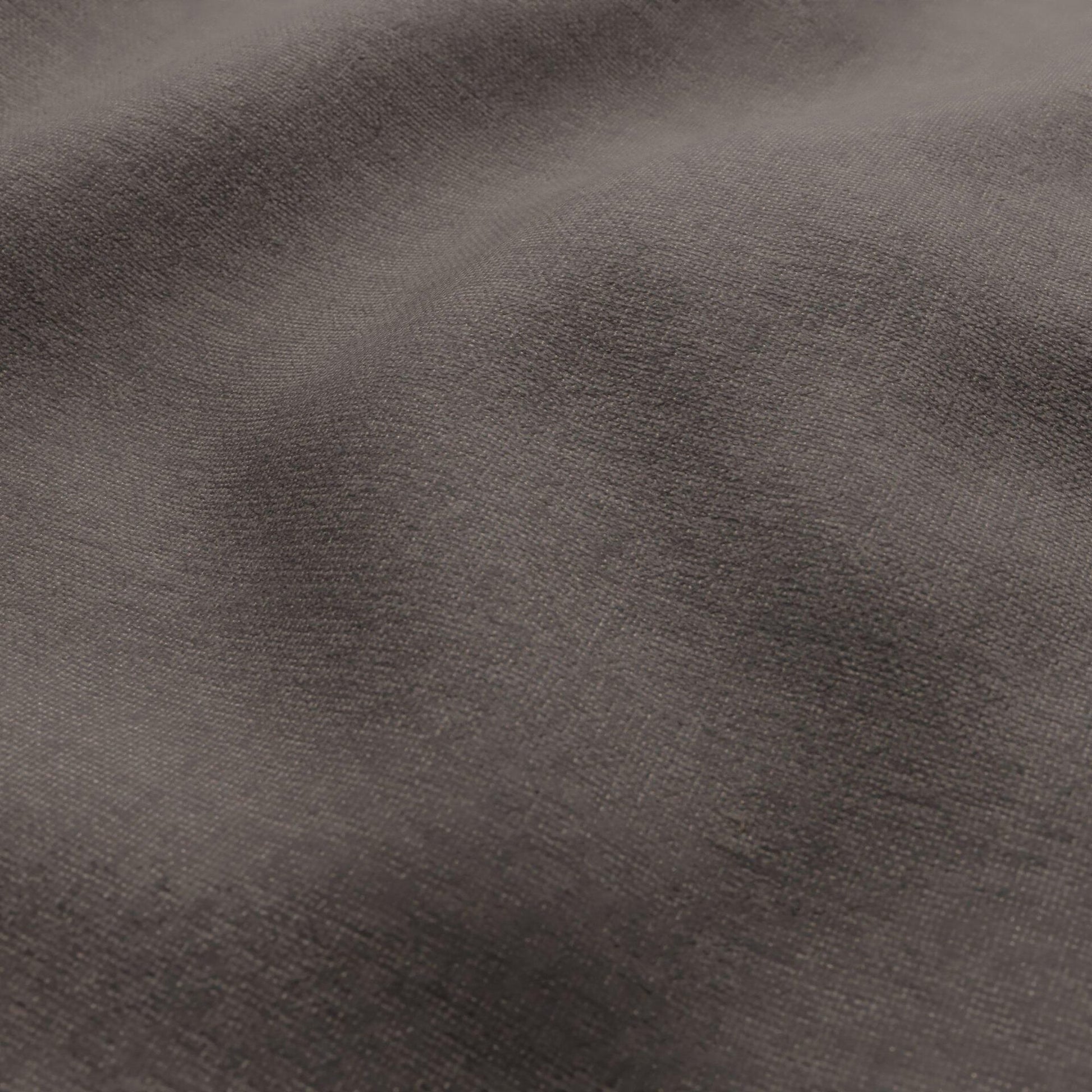Brown chenille basketweave fabric close-up with visible weave and soft drape.