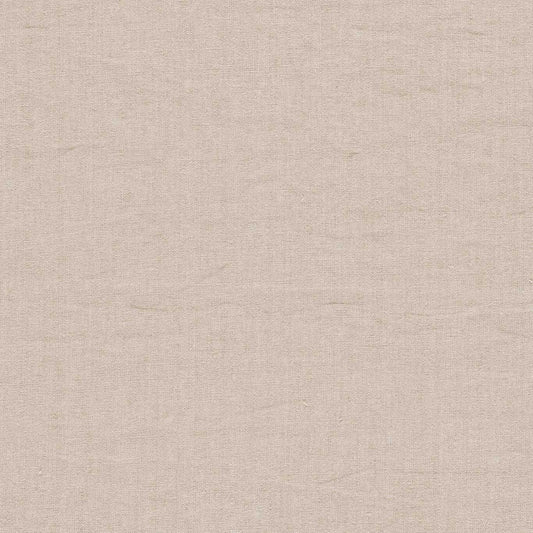 SANDERSON Rue Linen Fabric Plains , Textures Marzipan   - DRLC237043