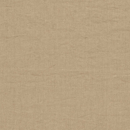 SANDERSON Rue Linen Fabric Plains , Textures Truffle   - DRLC237044