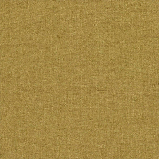 SANDERSON Rue Linen Fabric Plains , Textures Saffron   - DRLC237049