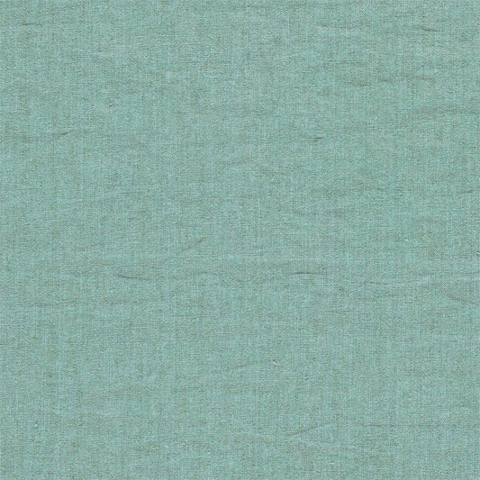 SANDERSON Rue Linen Fabric Plains , Textures Duck Egg   - DRLC237056