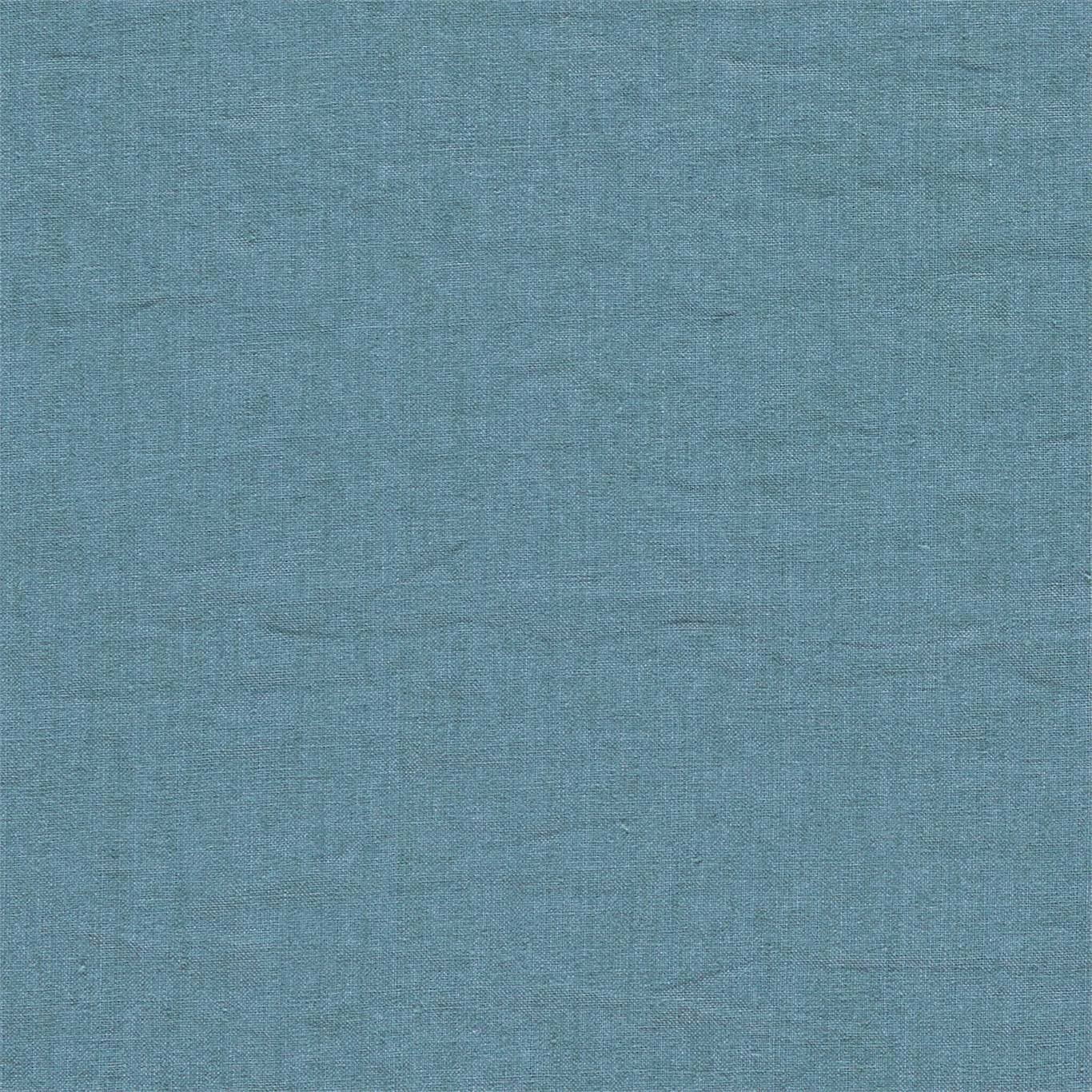 SANDERSON Rue Linen Fabric Plains , Textures Lake   - DRLC237059