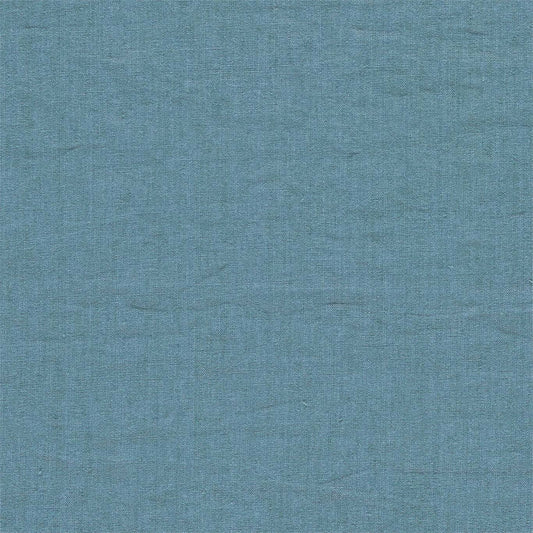 SANDERSON Rue Linen Fabric Plains , Textures Lake   - DRLC237059