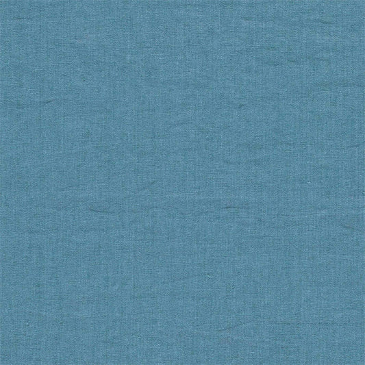 SANDERSON Rue Linen Fabric Plains , Textures Wedgewood   - DRLC237060