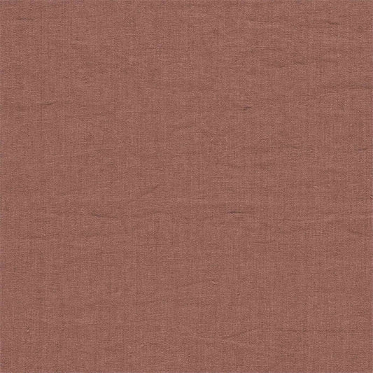 SANDERSON Rue Linen Fabric Plains , Textures Peach   - DRLC237065