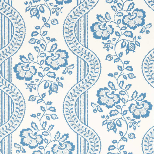 SANDERSON Aubrey Wallpaper Abstract , Graphic Pottery Blue  Surflex-Printed Wallpaper - DSAB217427