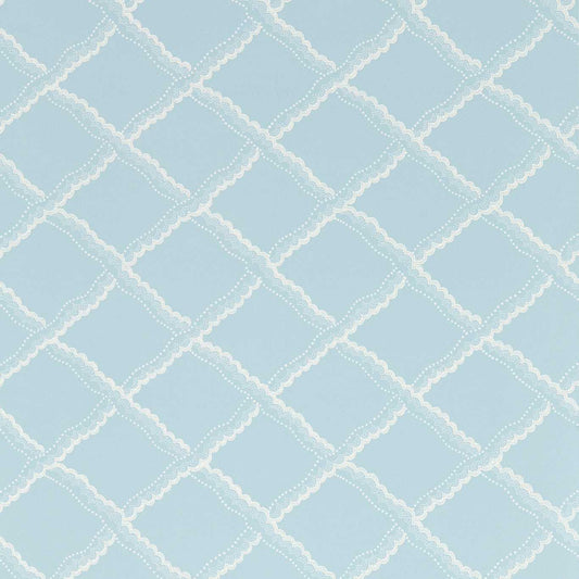 SANDERSON Rye Wallpaper Geometric Wedgwood  Surflex-Printed Wallpaper - DSAB217435