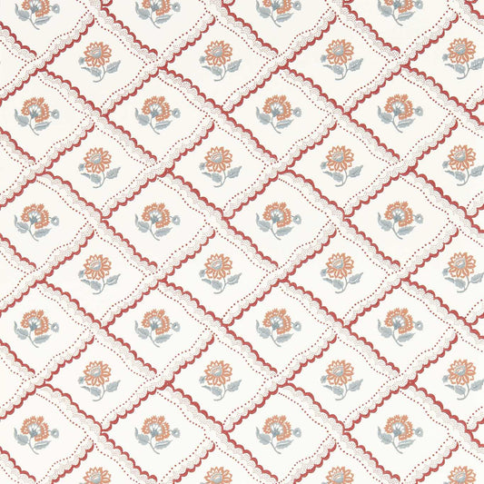 SANDERSON Fairdown Wallpaper Abstract , Graphic Berry,Sandstone  Surflex-Printed Wallpaper - DSAB217441