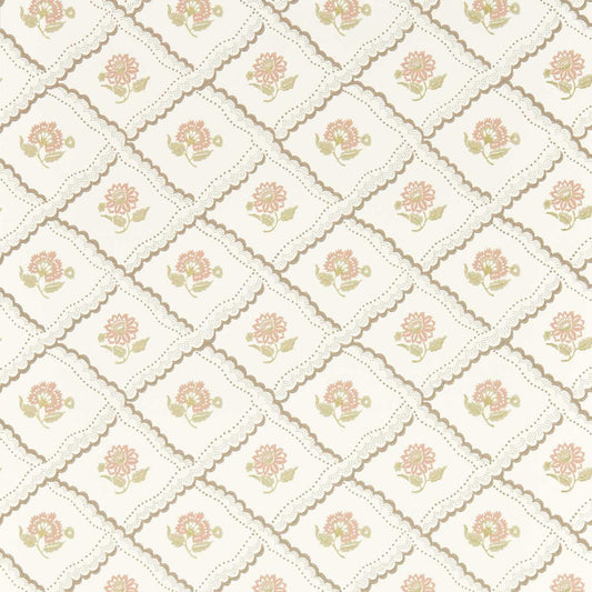 SANDERSON Fairdown Wallpaper Abstract , Graphic Chocolate,Putty  Surflex-Printed Wallpaper - DSAB217442