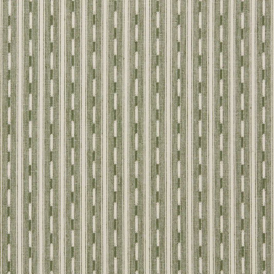 SANDERSON Toba Fabric Stripes Spiirulina   - DSAF237509