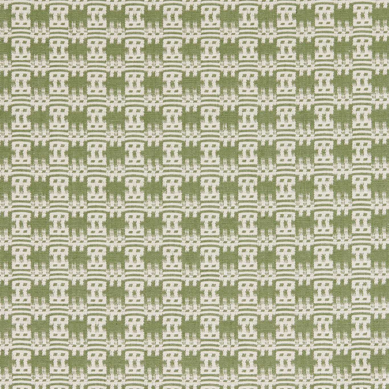 SANDERSON Akan Fabric Checks Avocado   - DSAF237516
