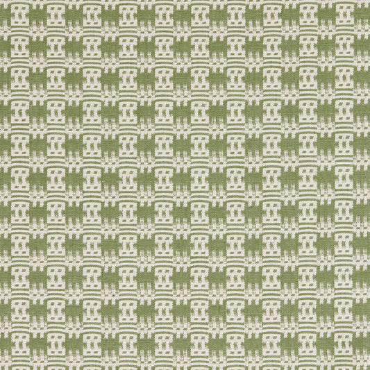 SANDERSON Akan Fabric Checks Avocado   - DSAF237516