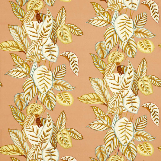 SANDERSON Calathea Fabric Leaves , Trees Sandstone   - DSAN227190