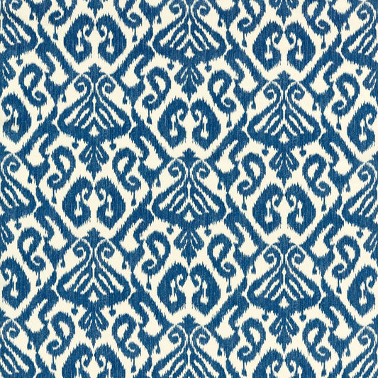 SANDERSON Kasuri Fabric Abstract , Graphic French Blue   - DSAN227199