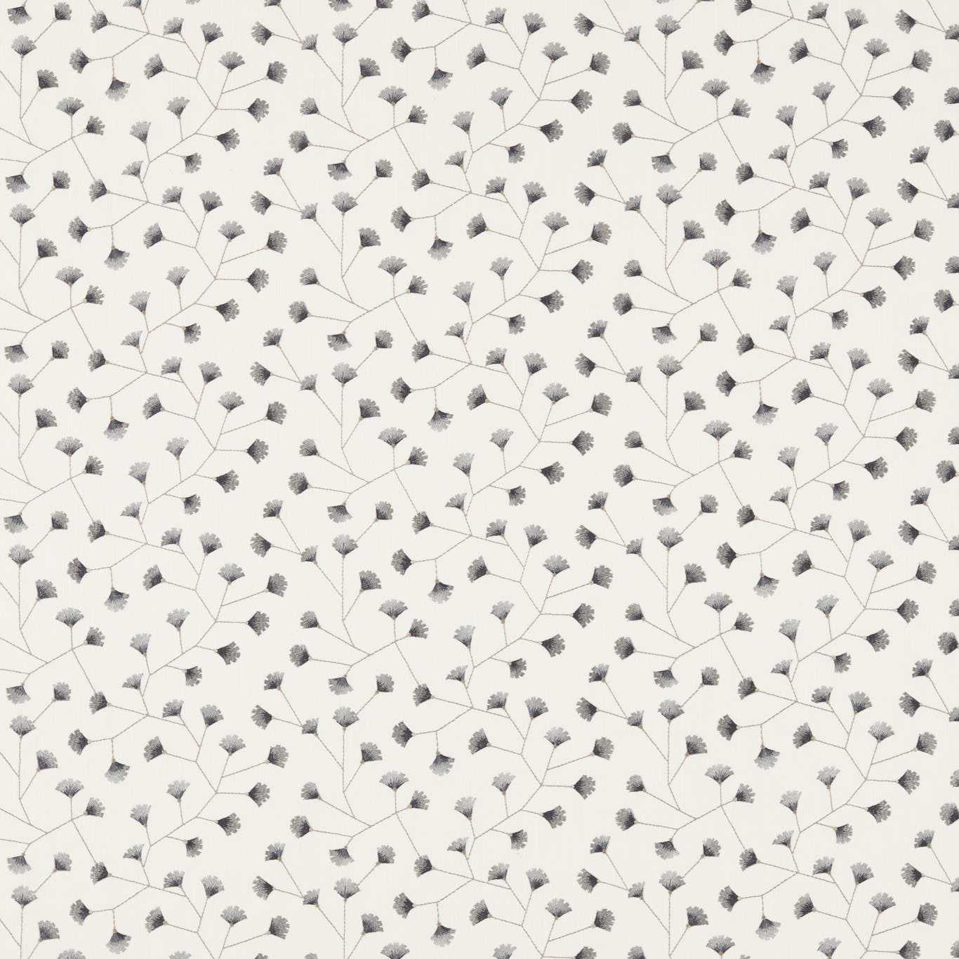 SANDERSON Gingko Trail Fabric Leaves , Trees Mineral   - DSCA235882