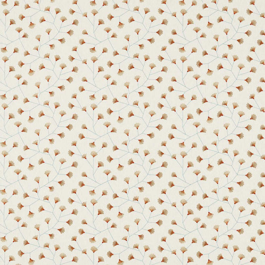 SANDERSON Gingko Trail Fabric Leaves , Trees Brick   - DSCA235884