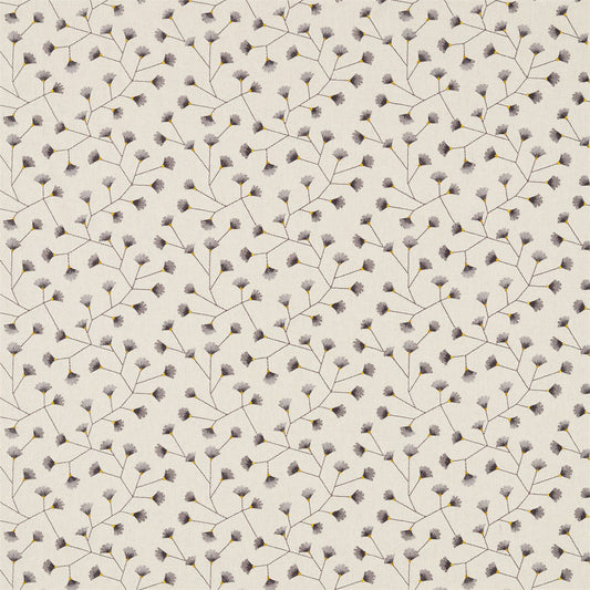 SANDERSON OUTLET Gingko Trail Fabric Contemporary Floral Fig,Olive   - DSCA235887