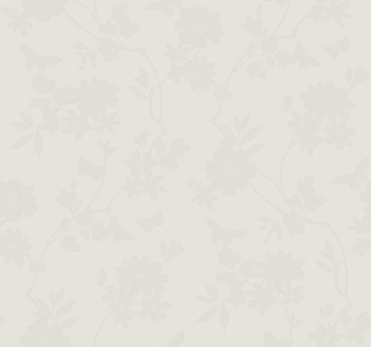 York Wallcoverings Candice Olson After 8 Flutter Vine Light Neutral Wallpaper  Florals and Flowers Neutrals   - DT5026