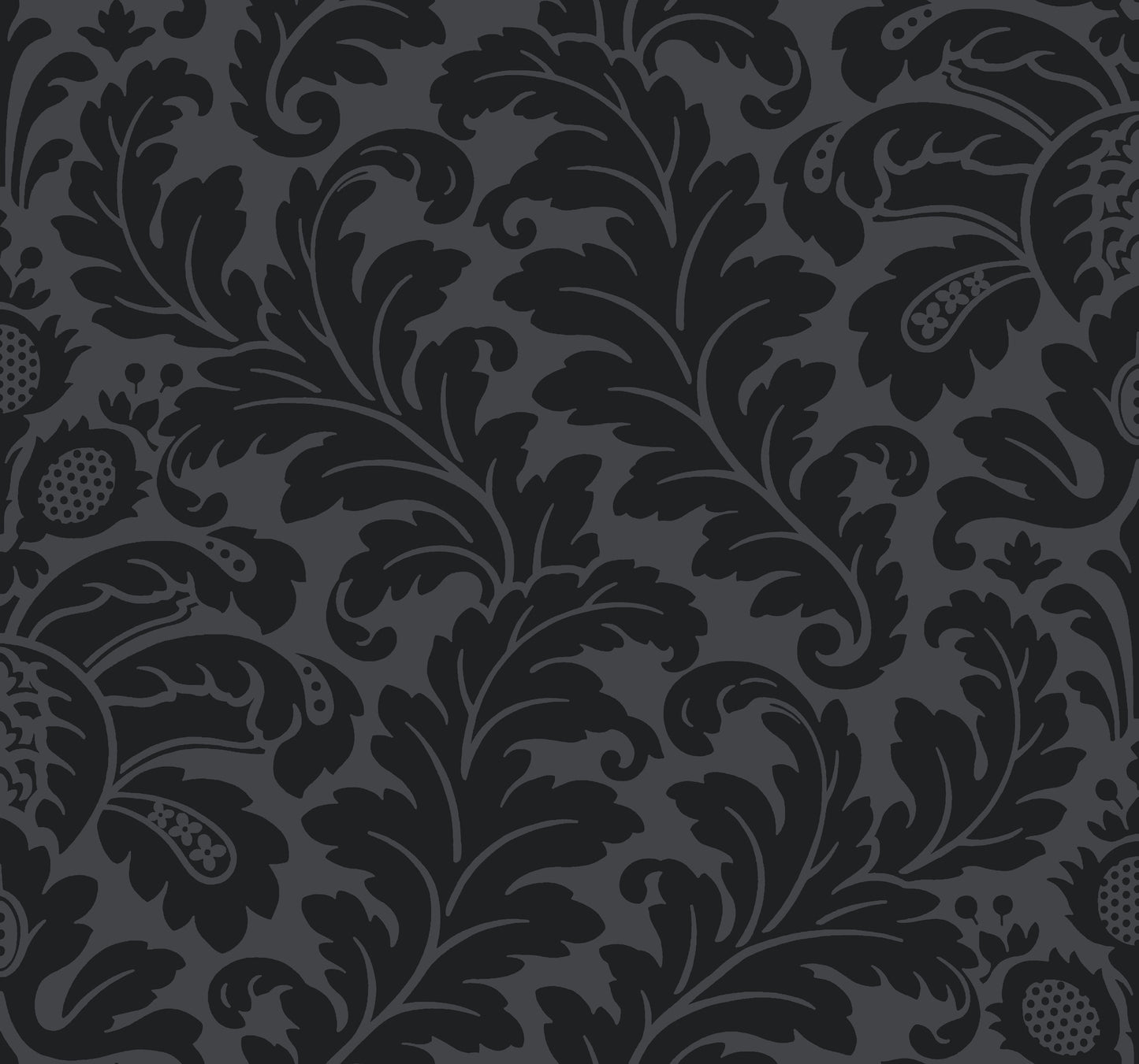 York Wallcoverings Candice Olson After 8 Modern Romance Black Wallpaper  Botanical Blacks   - DT5044