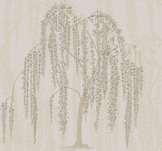 York Wallcoverings Candice Olson After 8 Willow Glow Light Taupe Wallpaper  Bohemian Neutrals   - DT5064