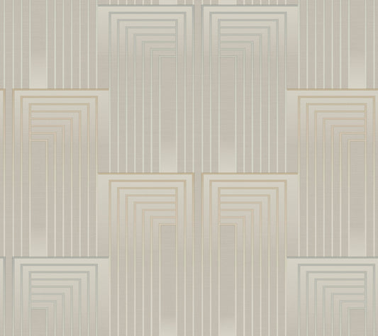 York Wallcoverings Candice Olson After 8 Vanishing Taupe and Pearl Wallpaper  Geometrics Neutrals   - DT5071