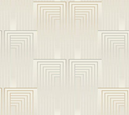York Wallcoverings Candice Olson After 8 Vanishing Silver and Gold Wallpaper  Geometrics Metallics   - DT5073
