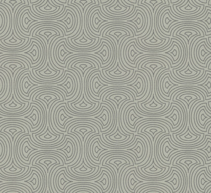 York Wallcoverings Candice Olson Casual Elegance Hourglass Silver Wallpaper  Geometrics Greys   - DT5144