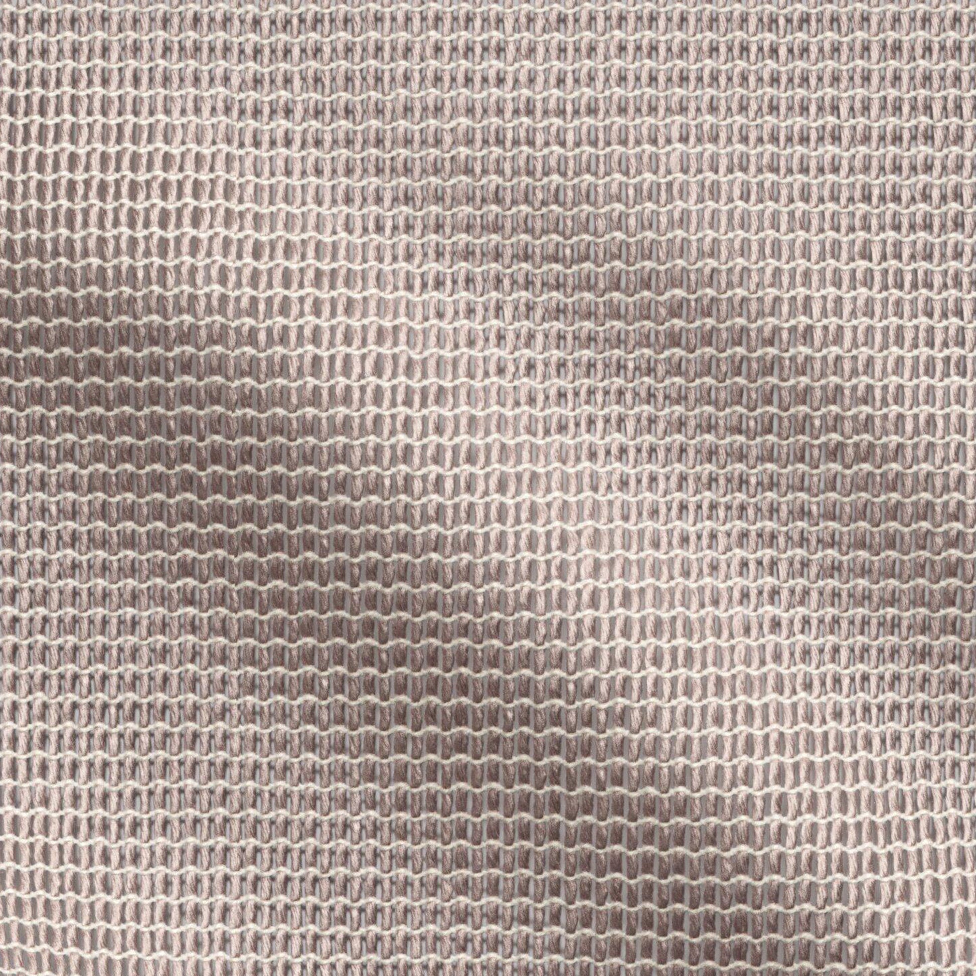 Dusty rose woven fabric close-up with a small looped mesh pattern; linen-like upholstery texture.