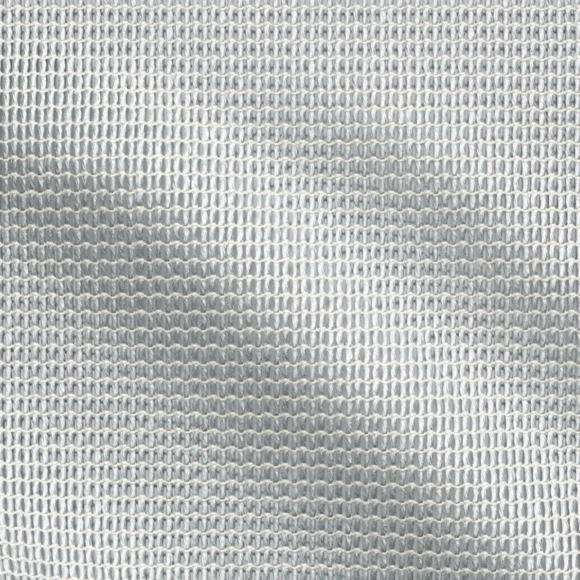 Soft blue & beige sheer fabric with a light woven texture and subtle sheen.
