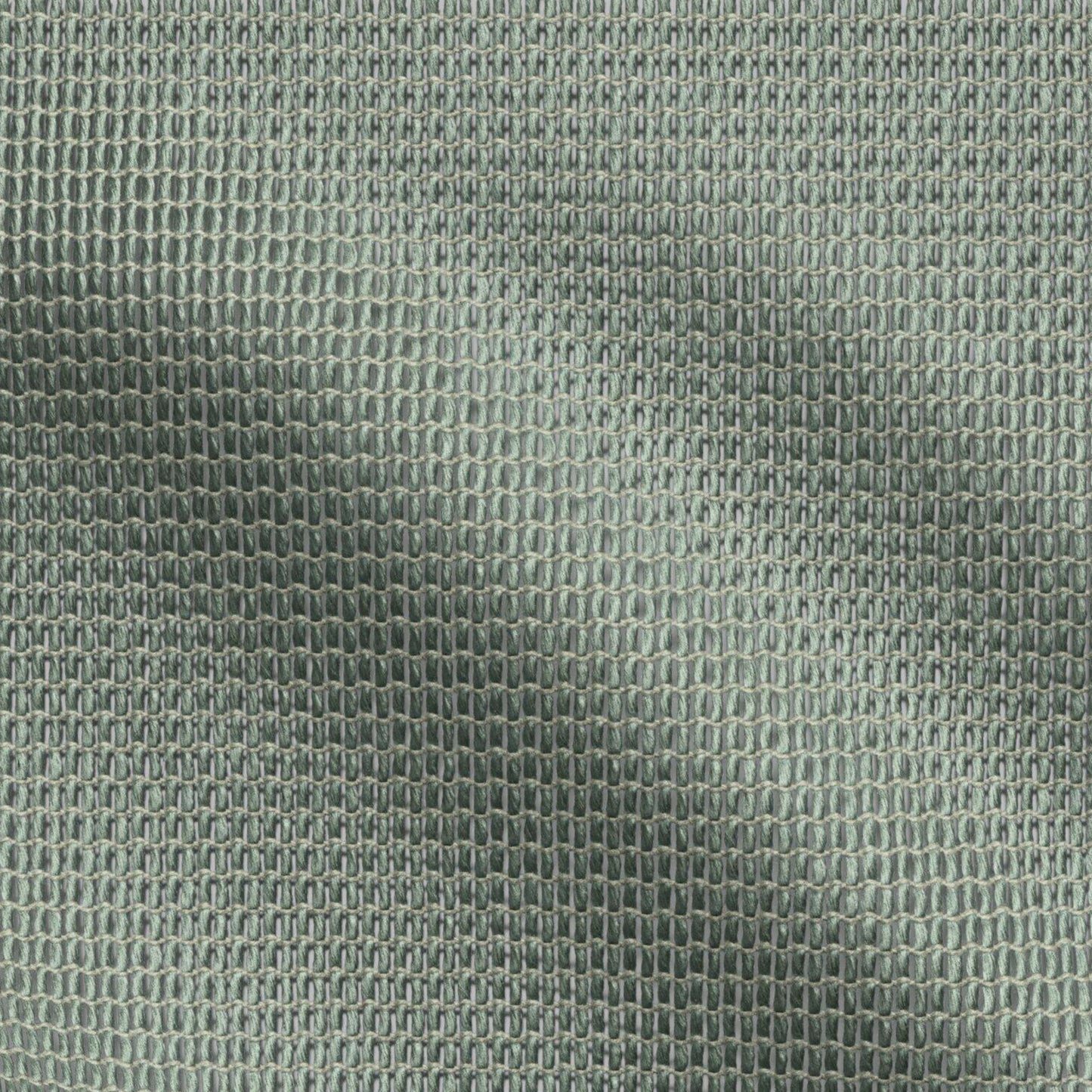 Close-up of olive-green woven fabric with a tiny grid texture and subtle metallic sheen.