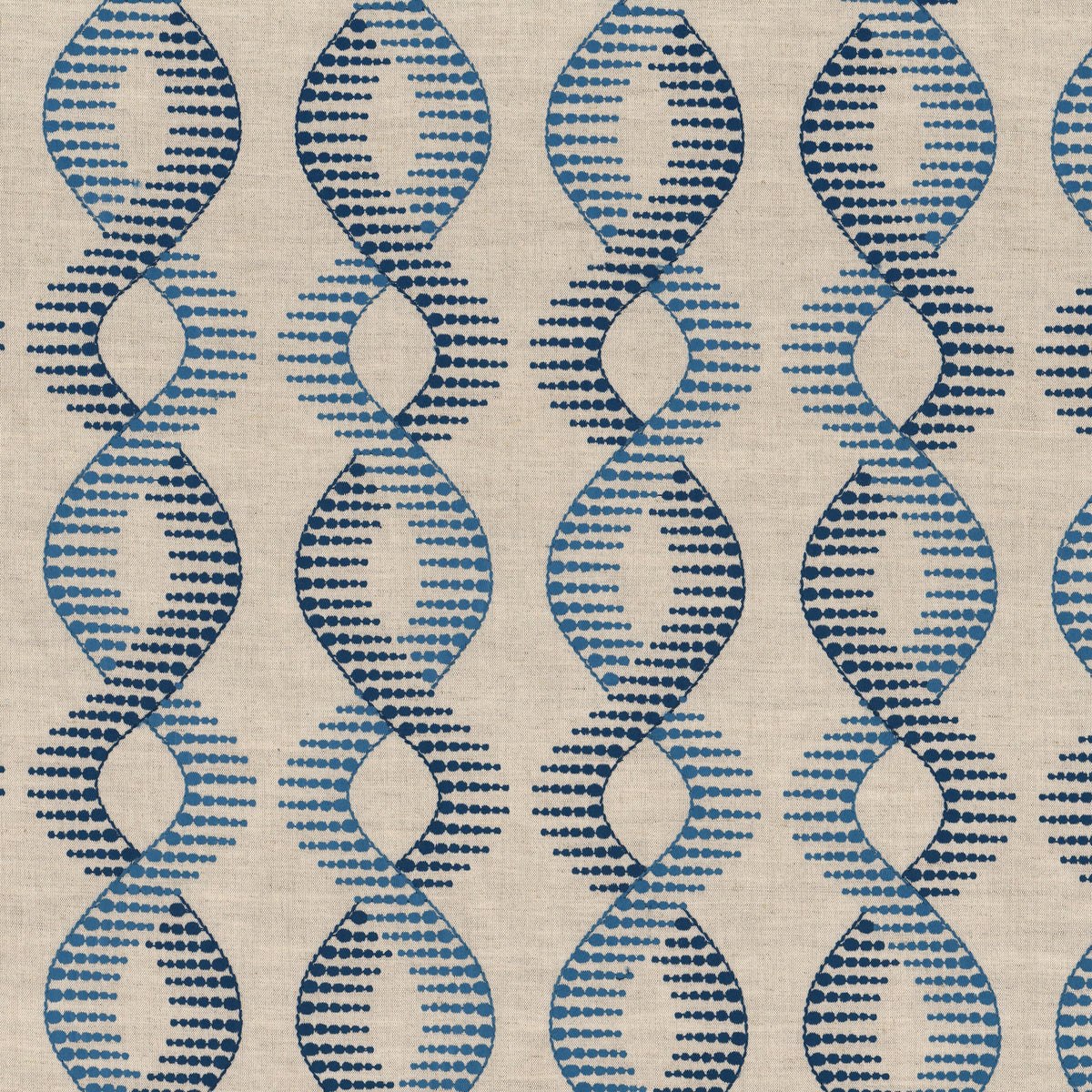 STOUT TEXTILES  DRAPERY,EMBROIDERIES TRADITIONAL, OGEE BALTIC,PACIFIC   - DUND-1