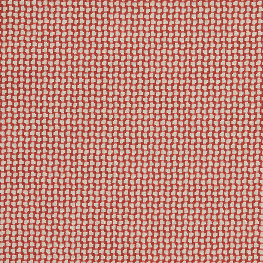 SANDERSON Fen Fabric Geometric Fareham Red   - DUPH237485
