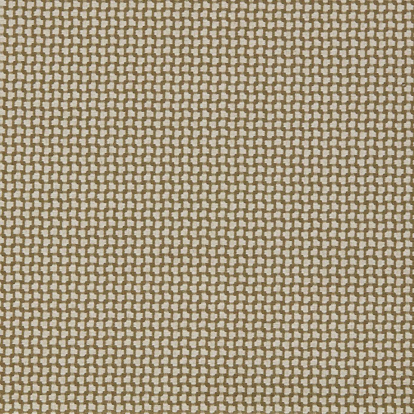 SANDERSON Fen Fabric Geometric Olive   - DUPH237488
