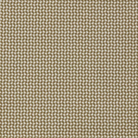 SANDERSON Fen Fabric Geometric Olive   - DUPH237488