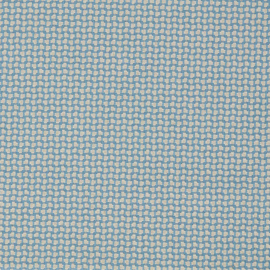 SANDERSON Fen Fabric Geometric Wedgwood   - DUPH237490