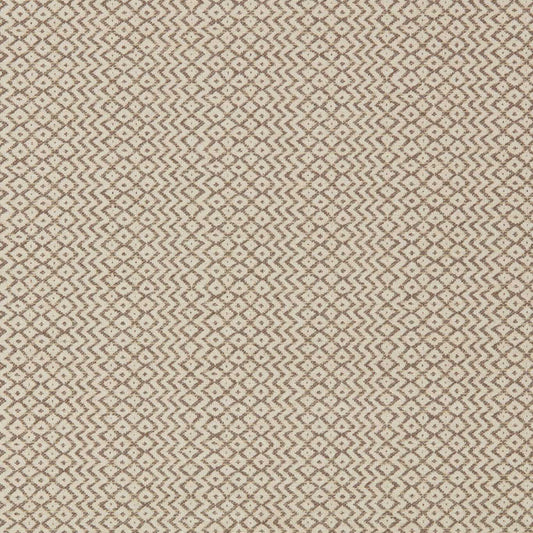SANDERSON Cheslyn Fabric Geometric Raw Chocolate   - DUPH237491