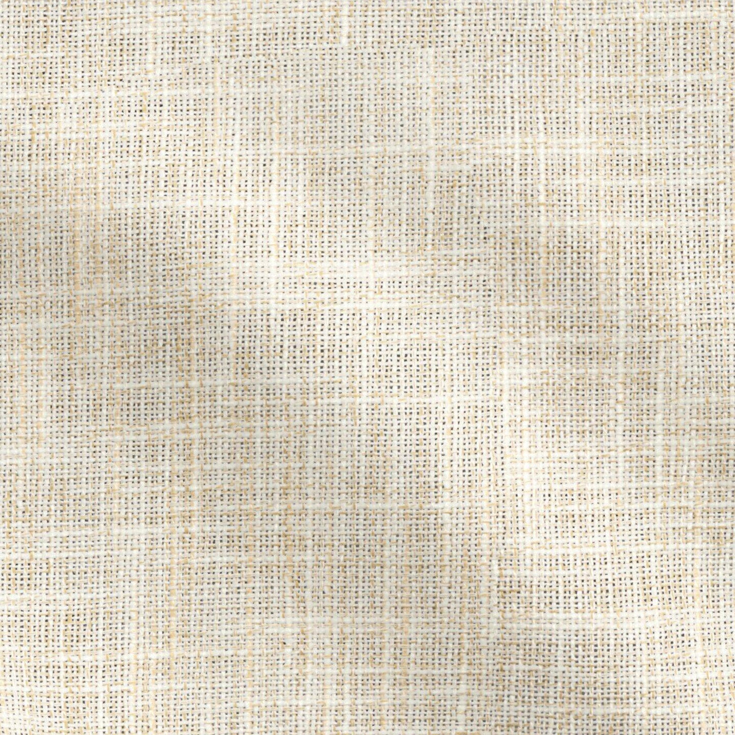 Yellow plain woven linen fabric close-up with a subtle grid texture.