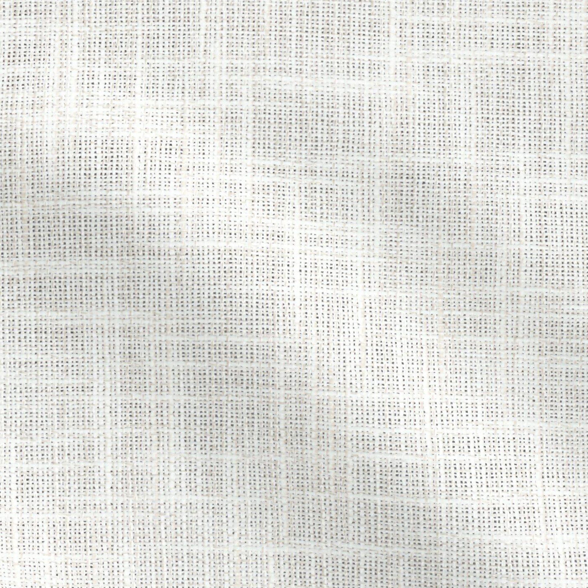 Cream linen-like woven fabric with subtle grid pattern and textured surface, versatile for upholstery or curtains
